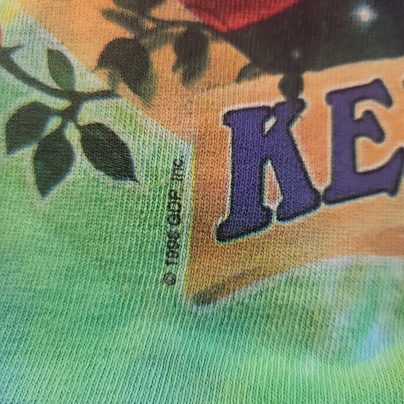 Vintage Grateful Dead Keep It Green T-shirt men Size L Liquid Blue Tag 1998 - Picture 2 of 6